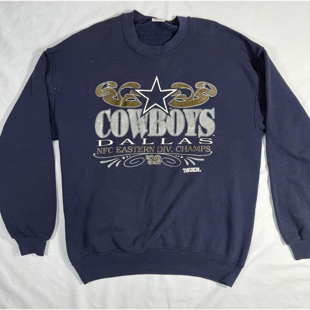 Vintage 1992 Dallas Cowboys NFC Champ‎ T-Shirt NFL Texas Football 90s Sz XL USA